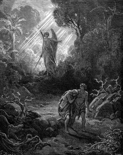 Изгнание Адама и Евы из рая (Бытие 3:24)
